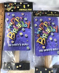 1990s Birthday Paper Cardboard Yard Signs Sports Blowouts Blow Horns Decorations