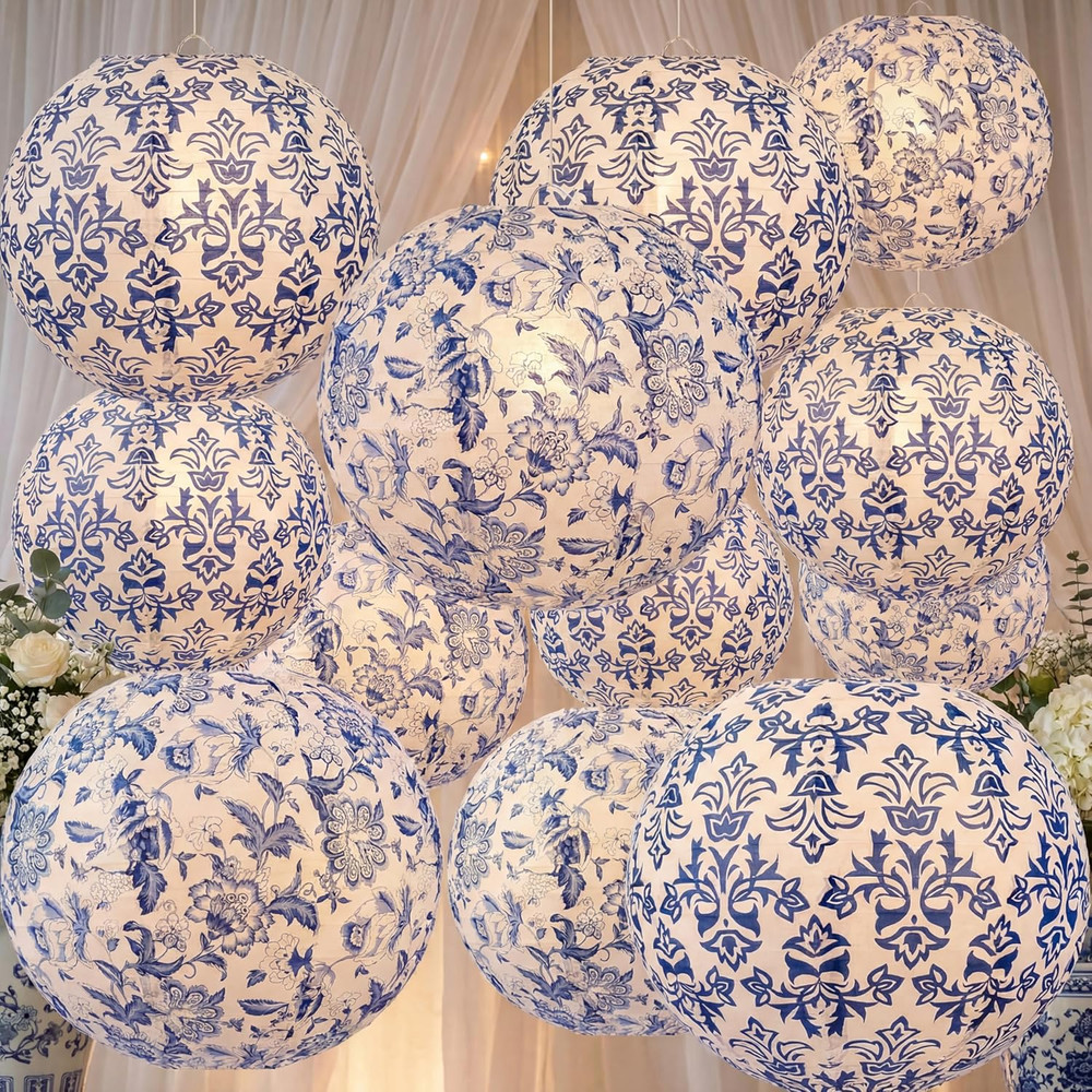 12 Pcs 10 Inch Hanging Paper Lanterns Party Decorations Pastel Classroom Decor f