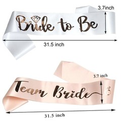 Team Bride Sash Bachelorette Wedding Party Gift For Bridesmaids 7 PCS