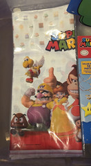 2015 Nintendo Super Mario Party Supplies Tablecloth, Hats, 12 Swirl Decorations