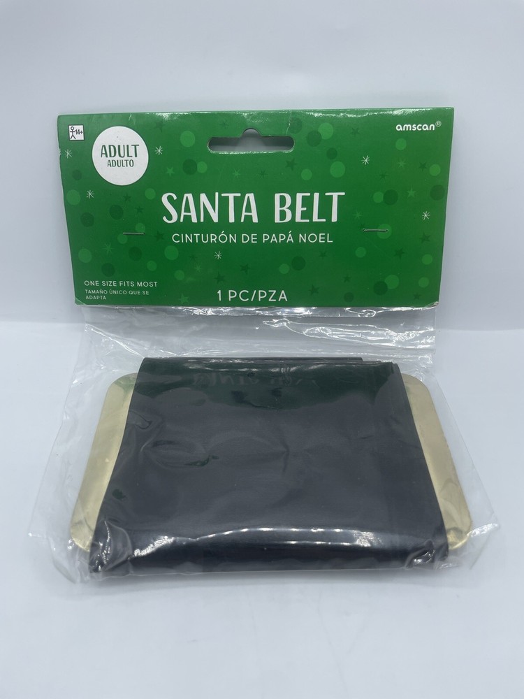 Amscan Holiday Santa Belt One Size Fits Most New Christmas
