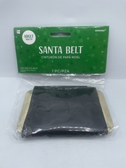 Amscan Holiday Santa Belt One Size Fits Most New Christmas