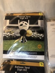 4 Graduation Balloon Yard/Lawn Sign Kits-New In Packages-Class of 2025- Lot of 4