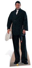 Gangster Pinstriped Suit Cardboard Cutout Figure 182cm Tall – Great for Parties