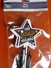 Graduation Lot : Table Decor / Photo Booth Props ~ Black /Gold/White *See Note*