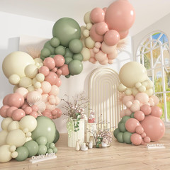 149Pcs Dusty Blue Burnt Orange Balloon Arch Garland Kit Different Sizes 18 12 10