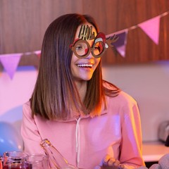 6Pcs Reusable Christmas Glasses Frames Festive Party Eyewear for Decoration