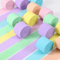 984 Ft Crepe Paper Streamer Roll Rainbow Pastel Party Wedding Decor 12 PCS