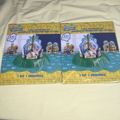 (Two) SpongeBob SquarePants Party Table Decorating Kit 3 Centerpieces & Confetti