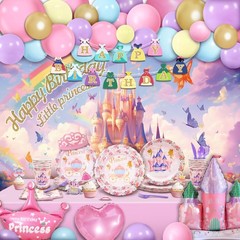 Party Spot! 164 PCS Princess Birthday Party Decorations For Girl, 12 Tablewar…