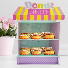 2 Tier Donut Stand for Donut Party Supplies & Decorations, Cupcake Stand Dess…