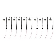 Model Lights Complete Lamps 10 Lamps 10 Resistors Approx. 45mm Model Railway Led