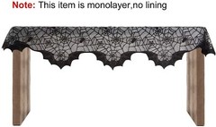 Halloween Party Fireplace Decoration Spider Web Cobweb Lace Scarf Cover 200cm