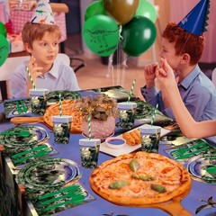 Dinosaur Birthday Decorations Set Serve 24