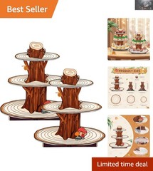2-Tier Colorful Cupcake Stands – Enchanting Decorations for Every Celebration