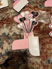 Girl’s 2nd Birthday ‘Bad Two The Bone’ Party 9 PCs Tabletop Centerpieces Decor