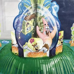 SpongeBob SquarePants 3 pc Table Decorating Kit Birthday Hamburger Party Set New