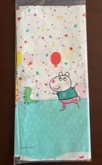 New Peppa Pig Party Swirl and String Hanging Decorations & Plastic Tablecloth