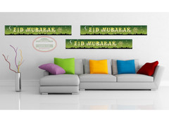 Eid banners EID MUBARAK Party Decor Eid foil Banners Islamic Gifts Ramadan Gifts