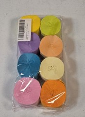 Crepe Paper Streamers 8 Rolls Pastel Colors Party Decorations 82ft Each New