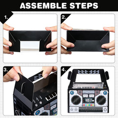 24 Pcs 80s Party Favors Boxes 90s Novelty Boom Box Party Decoration Gift Treat G