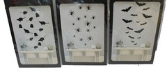 15 ct. Paper Silhouettes Cut Outs, Rats, Spiders, Bats, Halloween Haunted Decor