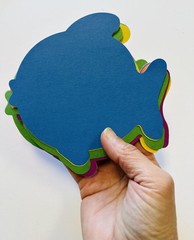 31 PCS Fish Assorted Color Creative Cut-Outs 5.5 Inch Ocean Decor Paper