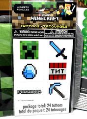 «Minecraft» Birthday Party Supplies, Napkins, Plates, Balloons, Tablecovrers and