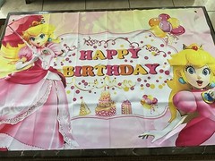 Super Mario And Princess Peach Happy Birthday Banners With Party Supplies