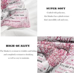 16th Birthday Decorations – Floral Throw Blanket
