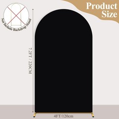Wedding Arch Backdrop Cover 7.2FT Arch Covers Fitted Stretchy Spandex Round
