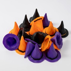 12Pcs Plastic Witch Hats Mini Halloween Witch Hats Wizard Hat for DIY Crafts …