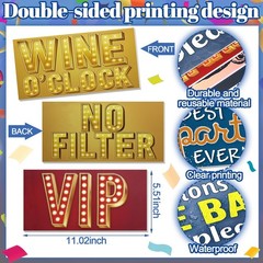 Beeveer 24 Designs Funny Photo Booth Props for All Regular, Colorful