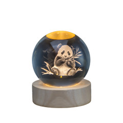 Giant Panda Crystal Ball Ornament To Send Foreigners Souvenirs Prizes