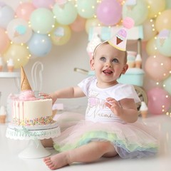 Ice Cream 1st Birthday Cone Hat – Sweet One First Birthday Hat, Ice Cream 1st…