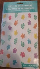 Summer Hibiscus Flower Tropical Beach Luau Theme Party String Decorations ×2