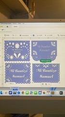 Papel Picado Party Decorations Custom Name Sign Floral Multicolor