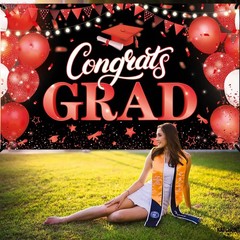 XtraLarge Congrats Grad Banner – 72×44 Inch, Congratulations Banner | Grad Class