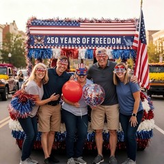 250Th Anniversary Patriotic Parade Float Decoration Kit, 250 Years Independence