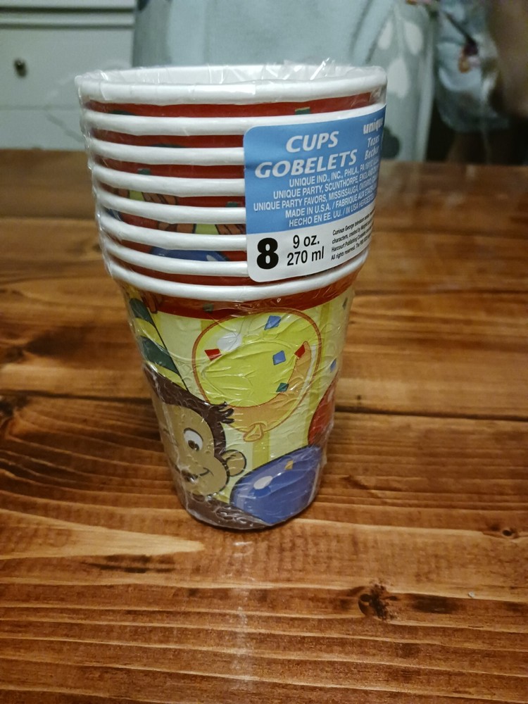 Pbs Kids Curious George 8 Cups Goblet 9 Oz. Universial Studios