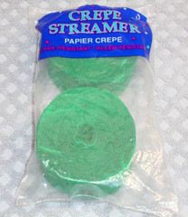Crepe Streamer 2 Pack GREEN 81 ft. Each 1.75″ wide Party Decoration