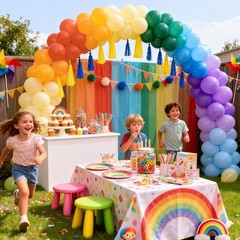 Boho Rainbow Balloon, Colorful Assorted Balloons Dusty Baby Orange Blue Dark …