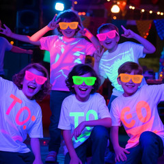 Mega-L 12 Pcs Glow in the Dark Glasses, Glow in the Dark Party Supplies, Neon Fl