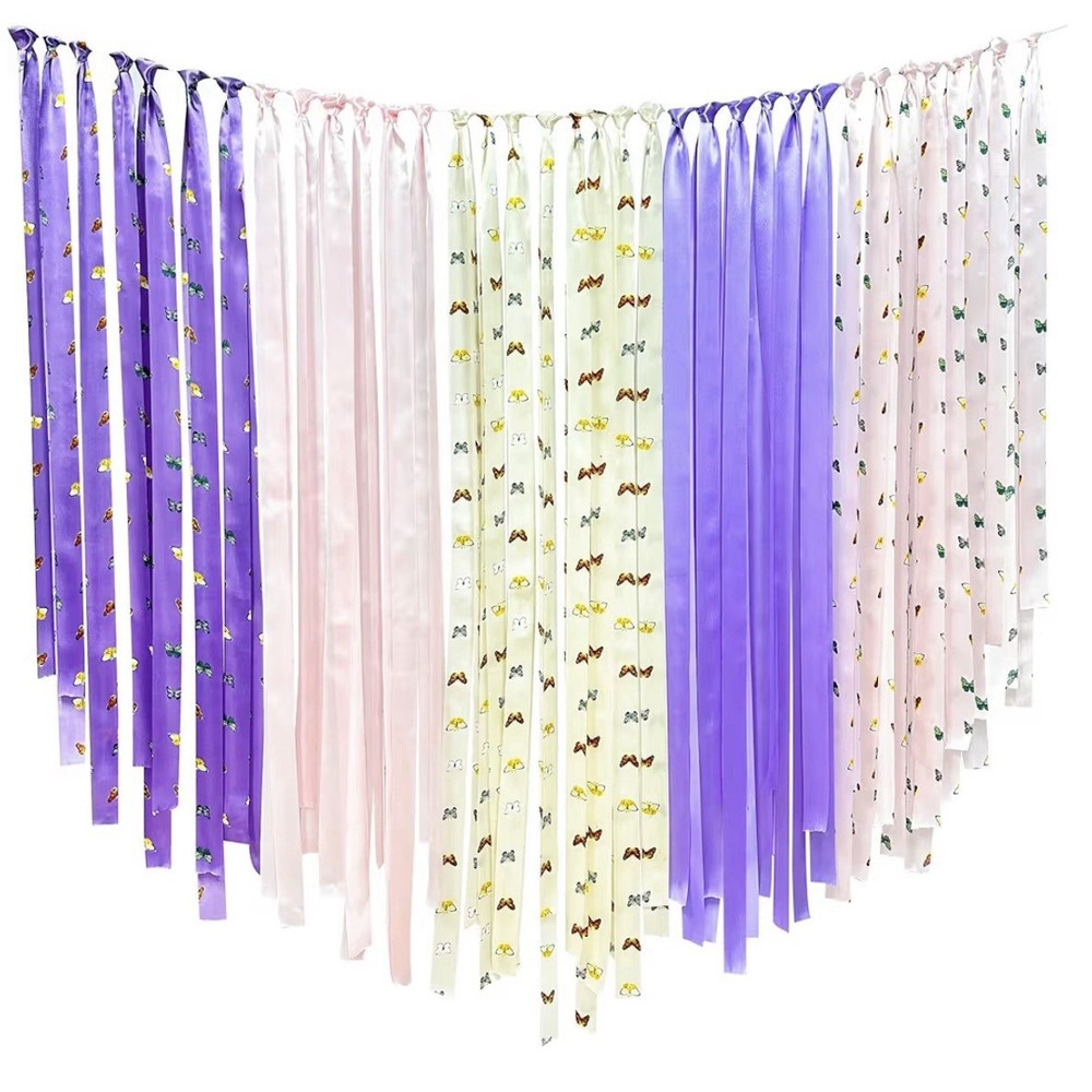 Lavander Pink Floral Butterflies Party Decor Purple Blush