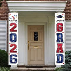 KMUYSL Graduation Decorations Class of 2026, Red & Blue Congrats Grad Banner …