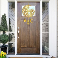 Ramadan Decoration for Home Acrylic Ramadan Door Wreath Ramadan Mubarak Islamic