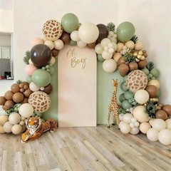 Sage Green and Brown Balloons, 12inch Safari Olive Green Beige Brown Nude Dee…