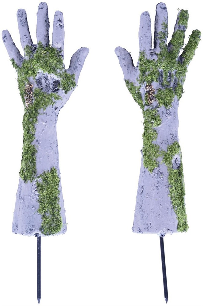 Plastic Zombie Hand Yard Stakes of Size 16″ for Halloween – Beistle