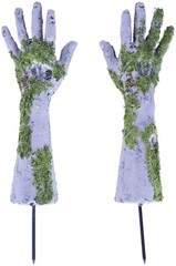 Plastic Zombie Hand Yard Stakes of Size 16″ for Halloween – Beistle