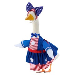 Decorative Goose Outfits for 23 Inch Lawn Statues Enhance Outdoor Aesthetics